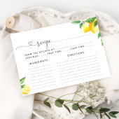 Aquarel citroen citrus recepten kaart