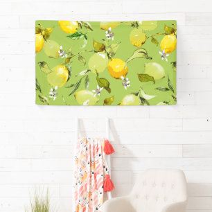 Aquarel citroenen 22 spandoek