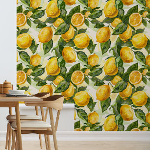 Aquarel citroenen Keuken Nursery Behang