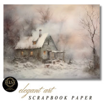 Aquarel Cottage Landschapschrootpapier