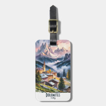 Aquarel Dolomieten Italië Alpen Bergen Op Maat