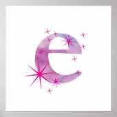 Aquarel E Poster (Voorkant)