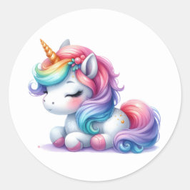  aquarel eenhoorn Stickers