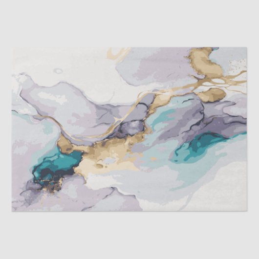 Aquarel Effect Wistful 1 Tissue Paper Tissuepapier (Voorkant)