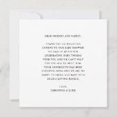 Aquarel Eucalyptus Baby Shower Bedankkaart (Achterkant)