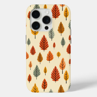 Aquarel Fall laat naadloos patroon achter iPhone 15 Pro Case