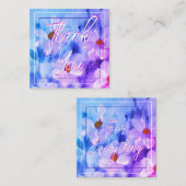 Aquarel Floral Mini Notitiekaartje (Voorkant / Achterkant)