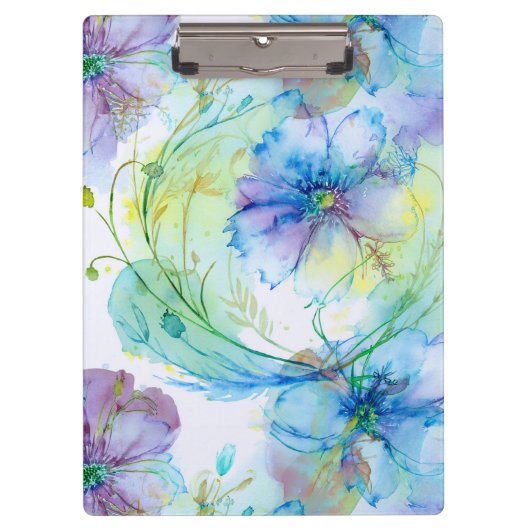 Aquarel florale werveling klembord (Voorkant)