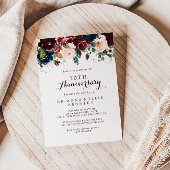 Aquarel geïllustreerde 50e trouwdag kaart