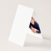 Aquarel Geometrisch Onze Eerste Kerst Foto Kaart (Achterkant)