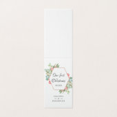 Aquarel Geometrisch Onze Eerste Kerst Foto Kaart (Buitenkant ongevouwen)