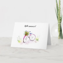 Aquarel geschilderde illustratiekaart