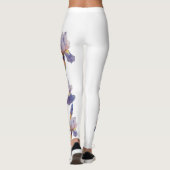 Aquarel geschilderde irisbloem leggings (Achterkant)