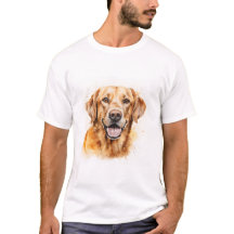 Aquarel Golden Labrador Retriever Hond T-shirt