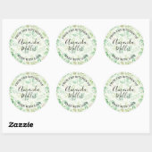 Aquarel Groen FROM THE KITCHEN Ronde Sticker (Vel)