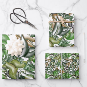 Aquarel groen inpakpapier vel