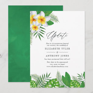 Aquarel Hawaiaanse Aloha Luau Bruiloft Update Kaart