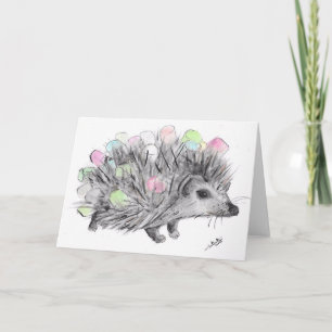 AQUAREL HEDENDAAGSE GROET egel KAART