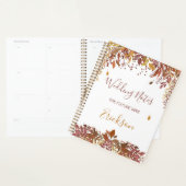 Aquarel herfst bladeren Bruiloft Planner (Display)