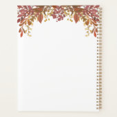 Aquarel herfst bladeren Bruiloft Planner (Achterkant)