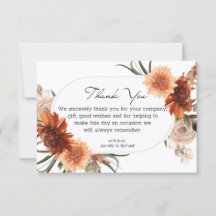 aquarel herfst bloem terracotta bruiloft modern