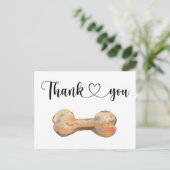 Aquarel hond bot aangepaste bedankkaart briefkaart (Staand voorkant)