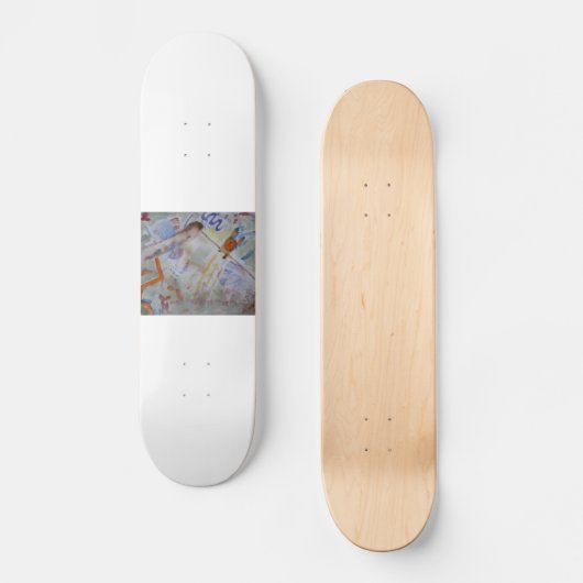 Aquarel Hummingbird Skateboard (Voorkant)