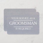 Aquarel Je aanwezigheid wordt als bruidsjonker ver Kaart (Voorkant / Achterkant)