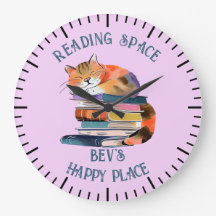 Aquarel Kat met Boeken