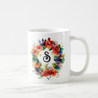 Aquarel krans koffiemok