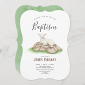 Aquarel lammendoop kaart (Voorkant / Achterkant)