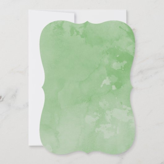 Aquarel lammendoop kaart (Achterkant)