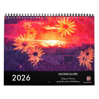 Aquarel Landschappen 2026 Agenda Kalender