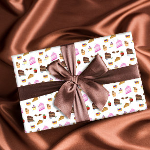 Aquarel Lekkere Desserts Cadeaupapier