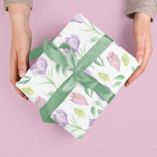 Aquarel lente bloemendecoratie verpakkingsvellen inpakpapier vel
