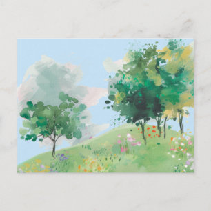 Aquarel Lente Handgetekend Briefkaart