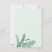 Aquarel Little Palm RSVP kaart (Achterkant)