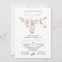 Aquarel Little putter is op komst baby shower