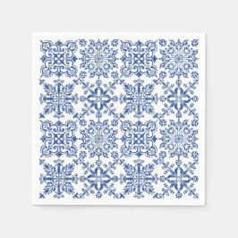 Aquarel Mandala Azure Hard plastic onderzetter Servet