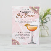 Aquarel Moederdag Brunch Uitnodigingen (Staand voorkant)