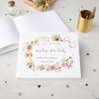 Aquarel Moedertje om bijenbaby shower gastboek Gastenboek