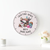 Aquarel naaimachine grote klok (Huis)