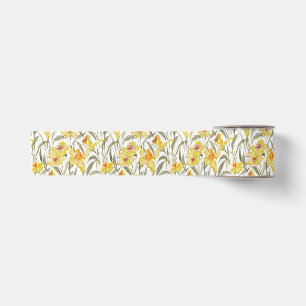 Aquarel Narcis Bloementuin Lente Lint