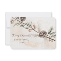 Aquarel Neutrale kleur Kerstboom