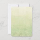 Aquarel olijfblad wijnstok uitnodiging (Achterkant)