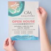 Aquarel Om YOGA Instructeur Studio Open Huis Flyer (Hand)
