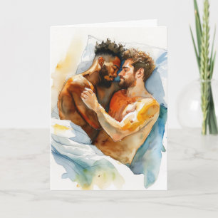 Aquarel omhelzing Mediterrane tinten Kaart