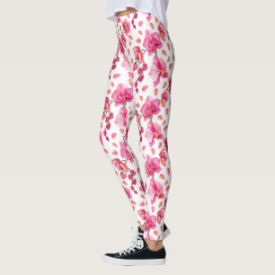 Aquarel Orchideeën Ontwerp 2 Leggings