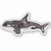 aquarel orka sticker (Voorkant)
