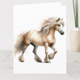Aquarel Paard Kaart
